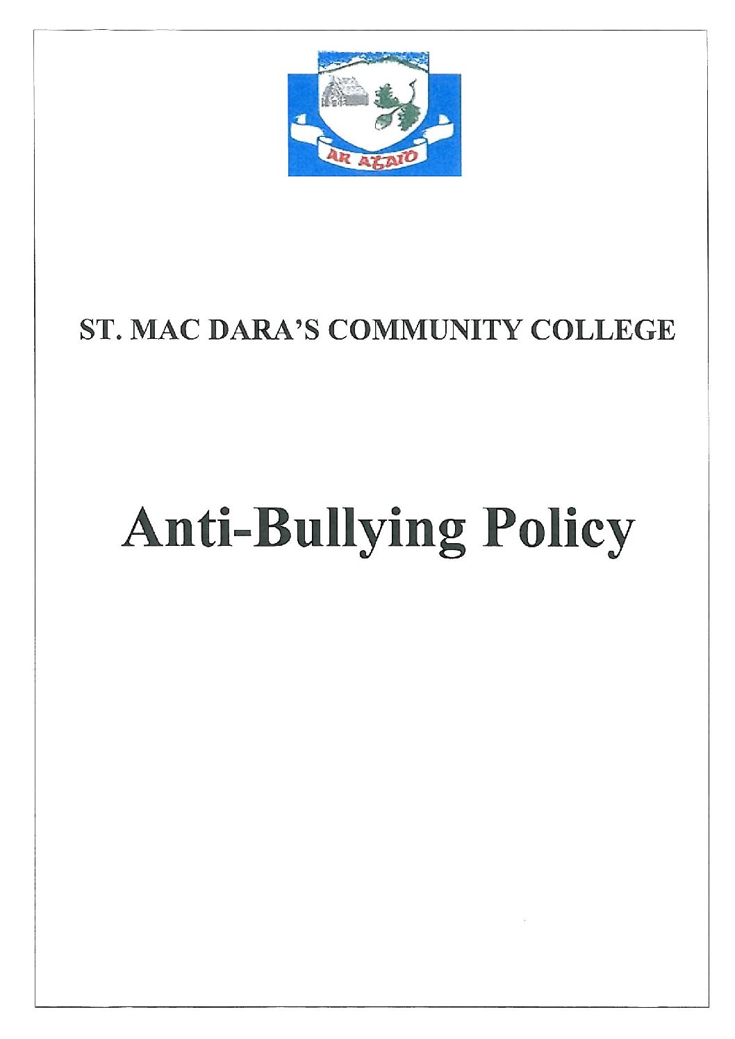 Anti-Bullying Policy