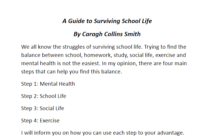 A Guide to Surviving School Life